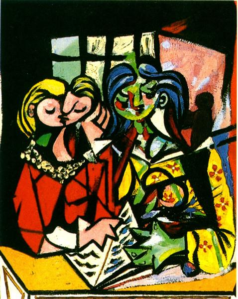 Pablo Picasso Painting Two Figures Deux Personnages Surrealism